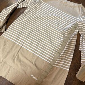 Carnival Cruise Line Striped Tunic Top Women’s Large Long Sleeve